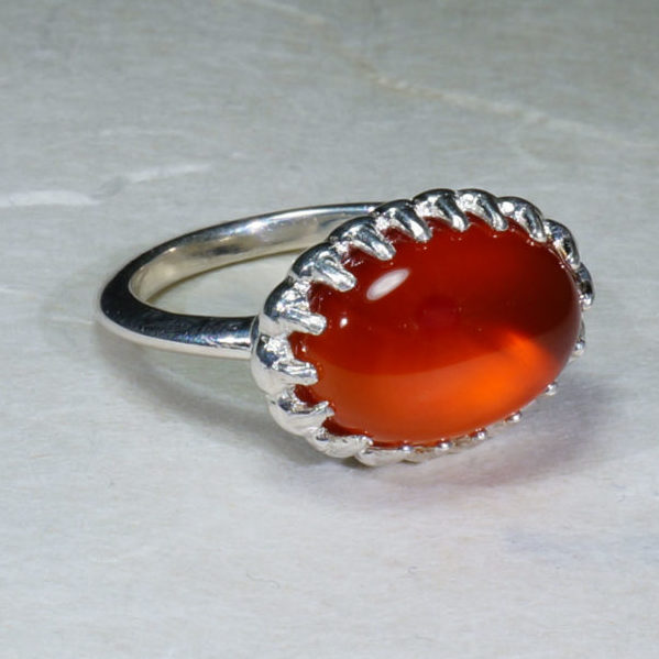 Buy Avicraftnelian Stone Ring 925 Sterling Silver Statement Ring For Women  Handmade Rings Gemstone Christmas Promise Ring Size US 7 Gift For Her  Online at desertcartINDIA